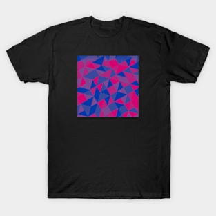 Bi Pride Tilted Geometric Shapes Collage T-Shirt